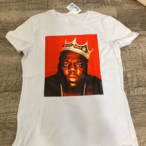 Calvin Klein White Tee with Red and Black Graphic